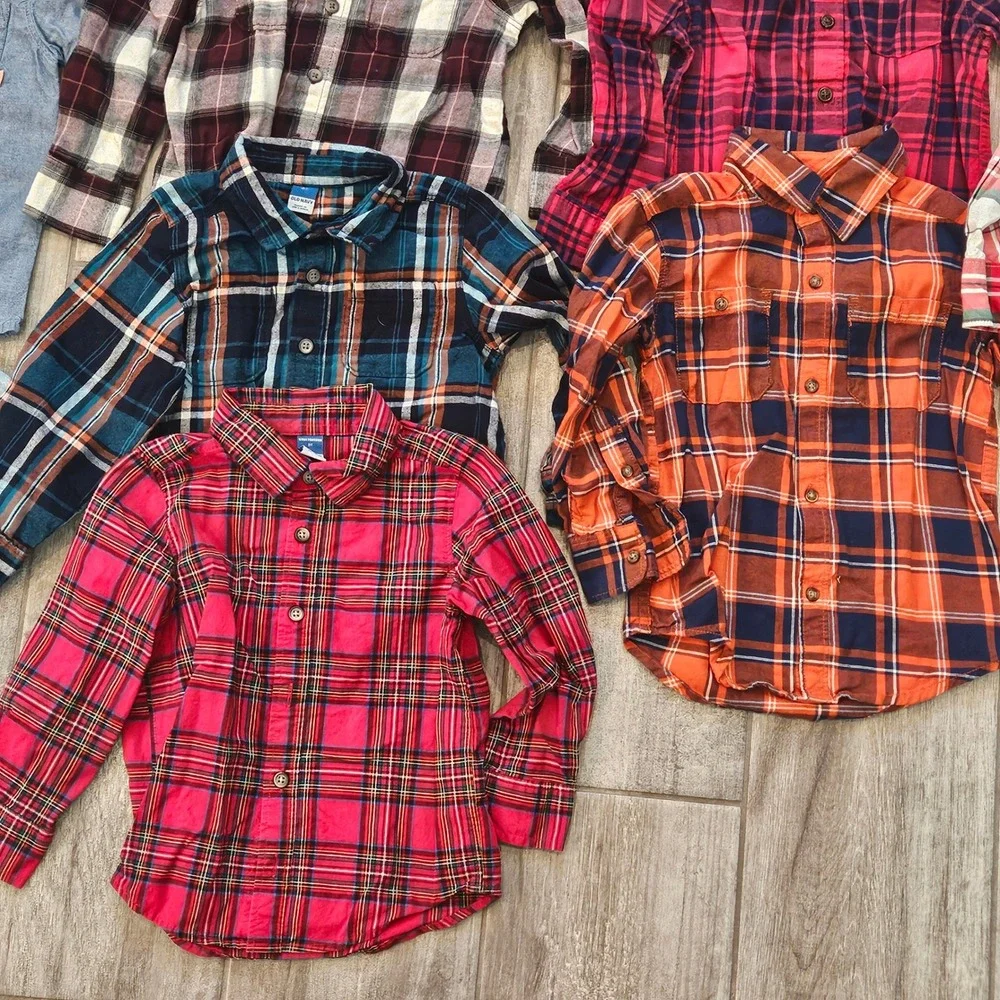 Old Navy Carters Gymboree Toddler‎ Boys Clothing 13pc Bundle Size 3T Plaid Denim